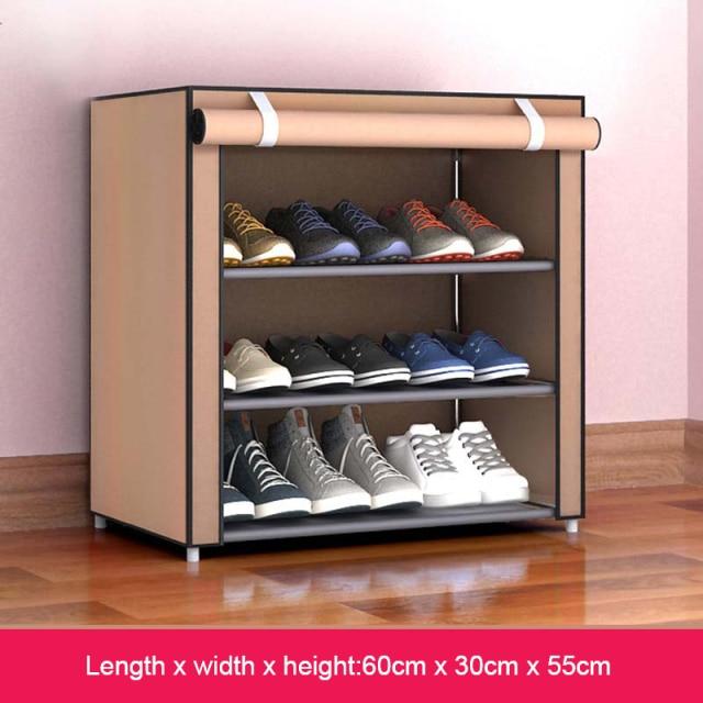 Dropship 10 Tiers DIY Shoe Cabinet Dustproof Easy Assemble Tidy Shoe Rack  Non-Woven Fabric Holding 27 Pair Shoes Brown to Sell Online at a Lower  Price