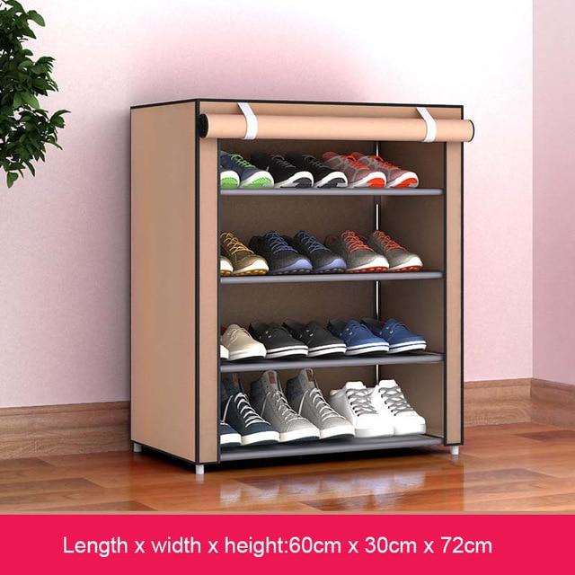 Multilayer Shoe Rack Space Saving Nonwoven Fabric Simple Shoe Shelf  Organizer Stand Holder Home furniture Entryway Shoe Cabinet