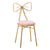 Modern Bow-knot  Golden Bar Stool Iron Bar Chair Beauty Salon Furniture Nordic Princess Bow Modern Barstool