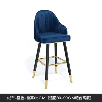 Leather Bar Stools Home Backrest Bar Chairs High Stools Modern Swivel ChairFront Desk Cashier Bar Stools Thicken and widen Seat