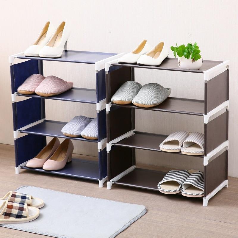 Simple Shoe Rack Multi-layer Dormitory Shoe Cabinet Dust-proof Storage Artifact Assembly Shoes Rack Storage Shelf Organizer Home