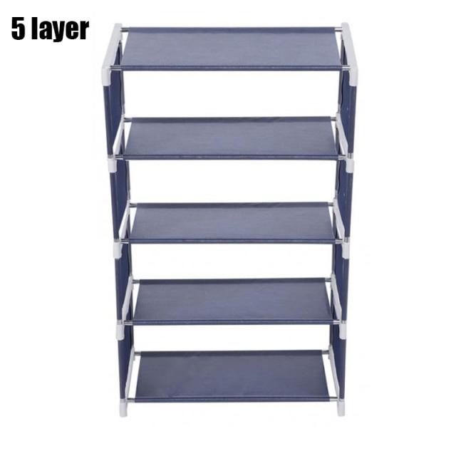 Five-layer assembled device storage shoe rack home assembled shoe