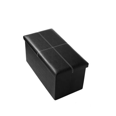 110L Storage Ottoman Bench with Lid, Foldable Seat  (single color)